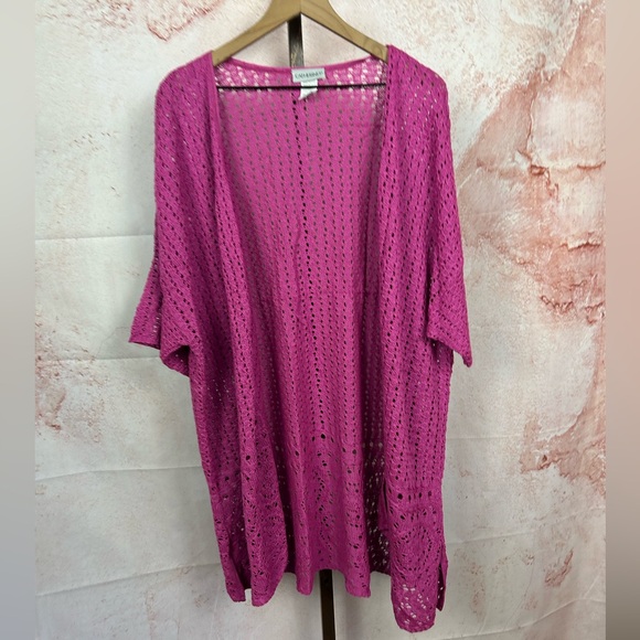 CATHERINES boho crochet cardigan sweater size 3X layering cruise festival resort - Picture 1 of 5